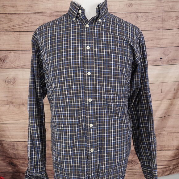 ROUNDTREE & YORKE LONG SLEEVE BUTTON DOWN SHIRT MENS SIZE XL - Picture 3 of 7